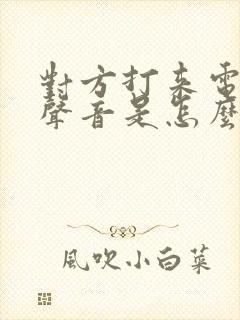 对方打来电话没声音是怎么回事