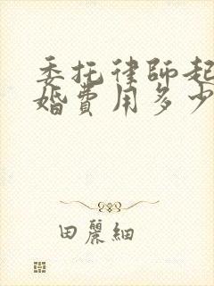 委托律师起诉离婚费用多少