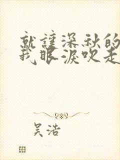 就让深秋的风把我眼泪吹走是什么歌