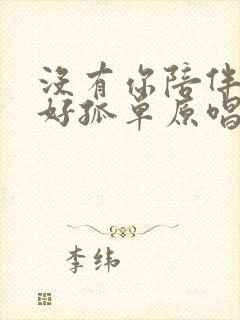 没有你陪伴真的好孤单原唱完整版