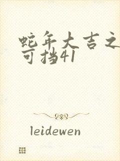 蛇年大吉之婚不可挡41