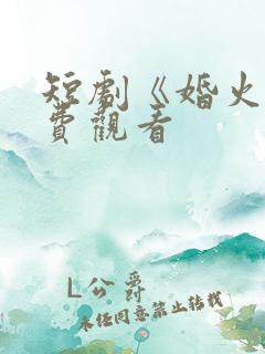 短剧《婚火》免费观看