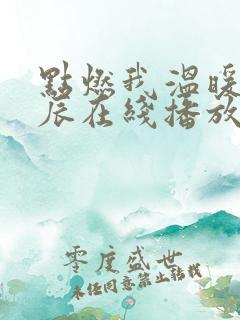 点燃我温暖你星辰在线播放免费