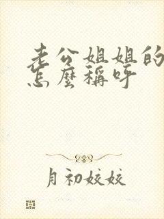 老公姐姐的老公怎么称呼