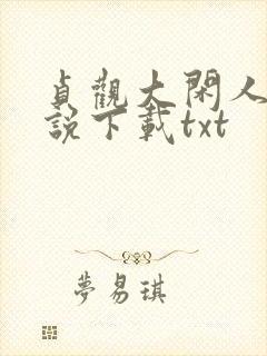 贞观大闲人 小说下载txt