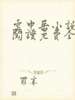 云中岳小说在线阅读免费全文