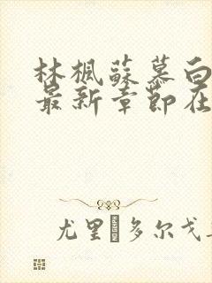 林枫苏慕白小说最新章节在线读