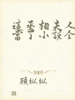 这丞相夫人我不当了小说全文免费阅读