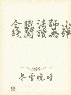 全职法师小说在线阅读无弹窗