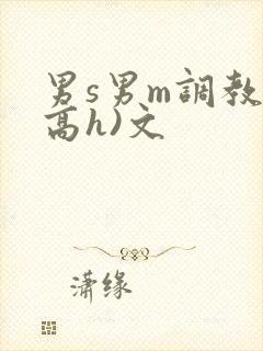 男s男m调教(高h)文
