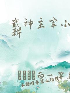 武神主宰小说更新