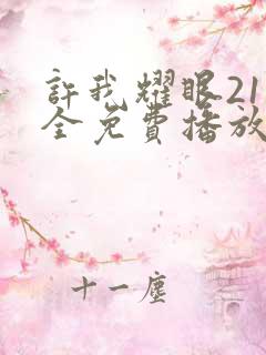 许我耀眼21集全免费播放