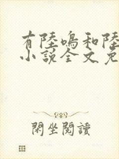 有陆鸣和陆瑶的小说全文免费阅读