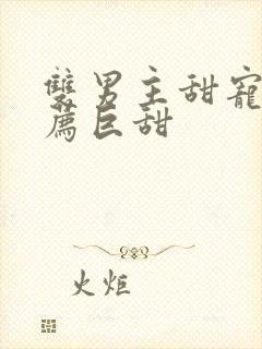 双男主甜宠文推荐巨甜