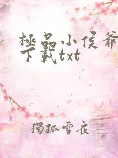 极品小侯爷小说下载txt