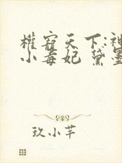 权宠天下:神医小毒妃 黛墨