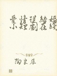 爱情从结婚开始小短剧在线观看