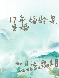 17年婚龄是什么婚