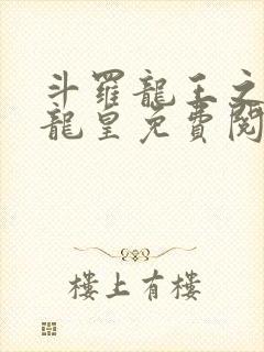 斗罗龙王之光暗龙皇免费阅读全文