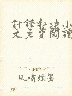 针锋对决小说全文免费阅读完整版可下载