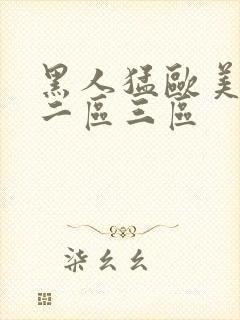 黑人猛欧美一区二区三区