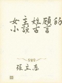 女主姓顾的重生小说古言