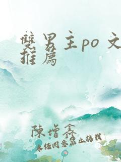 双男主po 文推荐