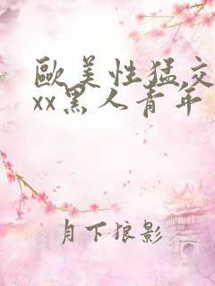 欧美性猛交xxxx黑人青年