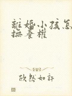 离婚小孩怎么判抚养权