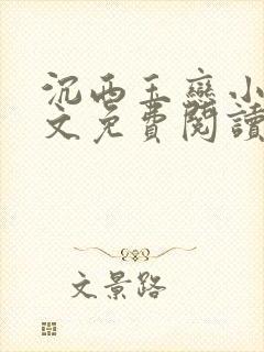 沉西玉恋小说全文免费阅读