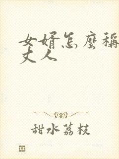 女婿怎么称呼老丈人