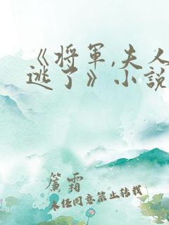 《将军,夫人又逃了》小说