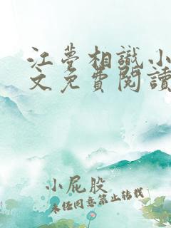 江梦相识小说全文免费阅读