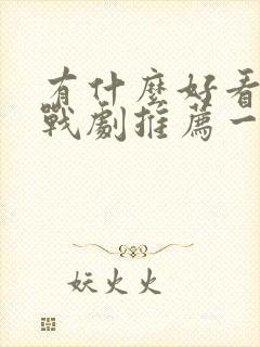 有什么好看的谍战剧推荐一下