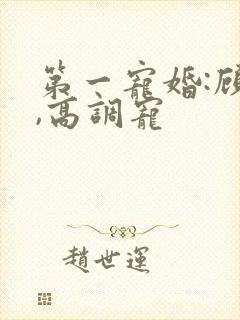 第一宠婚:顾少,高调宠