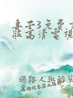 妻子3免费完整版高清电视剧