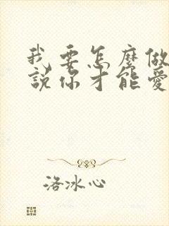 我要怎么做怎么说你才能爱我歌名