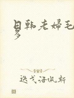 日韩老妇毛多水多