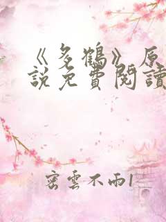 《多鹤》原著小说免费阅读全文