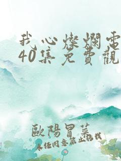 我心灿烂电视剧40集免费观看