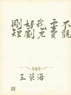 刚好我要不爱你短剧免费观看