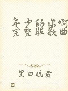 年少的你啊原唱完整版歌曲