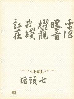 许我耀眼电视剧在线观看18集