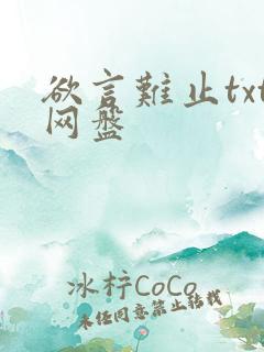 欲言难止txt网盘