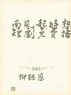 南风起时想起你短剧免费播放高清