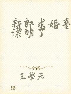 新郎求婚台词简洁明了