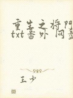 重生之将门毒后txt番外 网盘