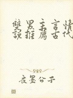 双男主言情的小说推荐古代