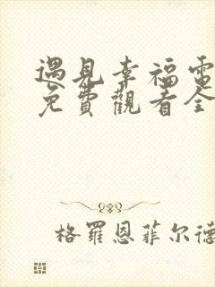 遇见幸福电视剧免费观看全集高清