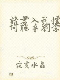 请君入我怀短剧何聪睿刘念